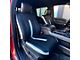 Kustom Interior Premium Artificial Leather Front and Rear Seat Covers; Black with Gray Wing Accent (15-20 F-150 SuperCab w/ Bucket Seats)