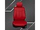 Kustom Interior Premium Artificial Leather Front and Rear Seat Covers; Black with All Red Front Face (09-14 F-150 SuperCrew w/ Bench Seat)