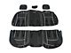 Kustom Interior Premium Artificial Leather Front and Rear Seat Covers; All Black (13-18 RAM 1500 Crew Cab w/ Bucket Seats, Excluding Laramie & Limited)