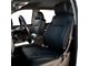 Kustom Interior Premium Artificial Leather Front and Rear Seat Covers; All Black With Honeycomb Accent (14-18 Sierra 1500 Crew Cab w/ Rear Seat Armrest)