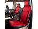 Kustom Interior Premium Artificial Leather Front and Rear Seat Covers; Black with All Red Front Face (14-18 Sierra 1500 Crew Cab w/ Rear Seat Armrest)