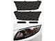 Lamin-X Headlight Tint Covers; Gunsmoke (19-24 RAM 1500 w/ Factory Rectangle Fog Lights)