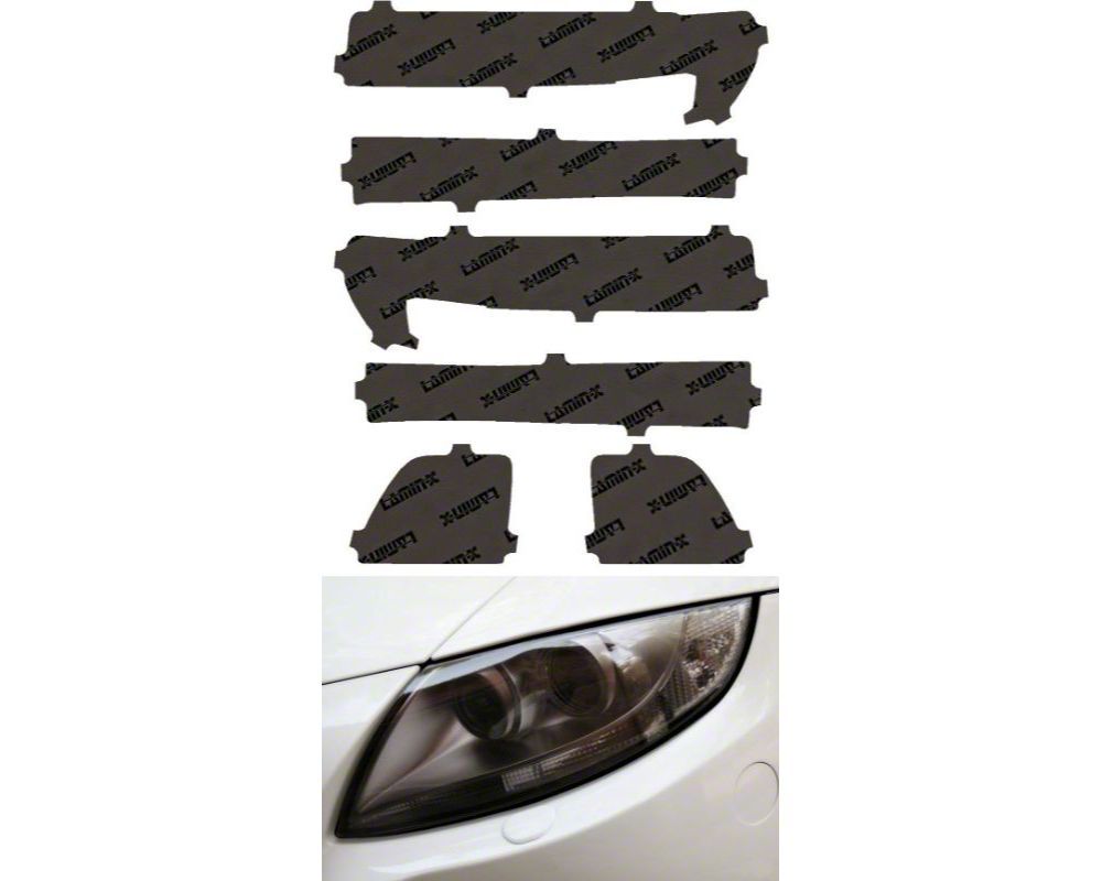 Lamin-X Silverado 1500 Headlight Tint Covers; Gunsmoke CH062G (19