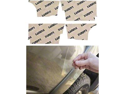 Lamin-X Wheel Arch Guards Paint Protection Film; Rear (22-24 Silverado 1500 Custom, WT)
