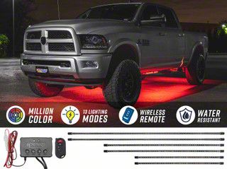 LEDGlow Ranger Million Color Slimline Truck Underbody Lighting Kit LU ...