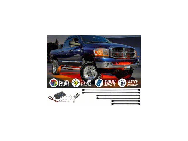 LEDGlow Million Color Wireless Truck Underbody Lighting Kit (Universal; Some Adaptation May Be Required)