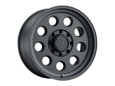 Level 8 Wheels Hauler Matte Black 8-Lug Wheel; 16x6; 0mm Offset (07-10 Silverado 2500 HD)