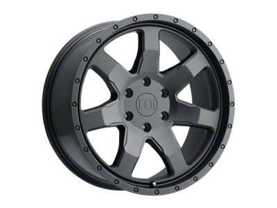 Level 8 Wheels Slam Matte Black 6-Lug Wheel; 20x9; 9mm Offset (15-22 Canyon)