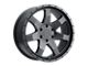 Level 8 Wheels Slam Matte Black 6-Lug Wheel; 20x9; 9mm Offset (15-22 Canyon)