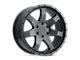 Level 8 Wheels Slam Matte Black 6-Lug Wheel; 20x9; 9mm Offset (15-22 Canyon)