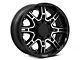 Level 8 Wheels Slingshot Gloss Black Machined 8-Lug Wheel; 20x9; 0mm Offset (03-09 RAM 2500)