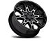 Level 8 Wheels Slingshot Gloss Black Machined 8-Lug Wheel; 20x9; 0mm Offset (03-09 RAM 3500 SRW)