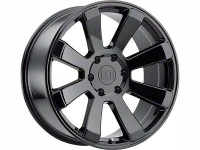 Level 8 Wheels Enforcer Gloss Black 6-Lug Wheel; 17x8.5; -24mm Offset (07-13 Sierra 1500)