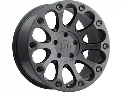 Level 8 Wheels Impact Matte Black 6-Lug Wheel; 18x9; 9mm Offset (07-13 Sierra 1500)