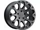 Level 8 Wheels Impact Matte Black 6-Lug Wheel; 18x9; 9mm Offset (07-13 Sierra 1500)