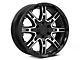 Level 8 Wheels Slingshot Gloss Black Machined 6-Lug Wheel; 20x9; -10mm Offset (07-13 Silverado 1500)