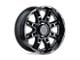 Level 8 Wheels Slingshot Gloss Black with Machined Face 8-Lug Wheel; 22x11.5; -44mm Offset (11-14 Silverado 3500 HD SRW)