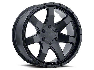 Level 8 Wheels Slam Matte Black 6-Lug Wheel; 17x8.5; -24mm Offset (07-14 Tahoe)