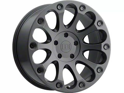 Level 8 Wheels Impact Matte Black 6-Lug Wheel; 18x9; 9mm Offset (07-14 Yukon)