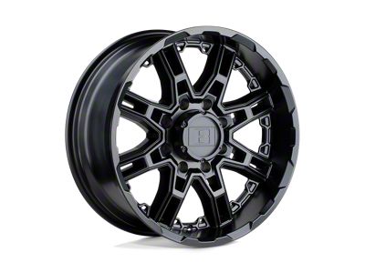 Level 8 Wheels Slingshot Matte Black 8-Lug Wheel; 22x11.5; -44mm Offset (08-10 F-250 Super Duty)