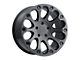 Level 8 Wheels Impact Matte Black 5-Lug Wheel; 17x8.5; -6mm Offset (09-18 RAM 1500)