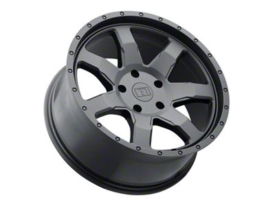 Level 8 Wheels Slam Matte Black 5-Lug Wheel; 17x8.5; -6mm Offset (09-18 RAM 1500)