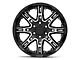 Level 8 Wheels Slingshot Gloss Black Machined 6-Lug Wheel; 20x9; -10mm Offset (14-18 Silverado 1500)