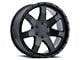 Level 8 Wheels Slam Matte Black 6-Lug Wheel; 17x8.5; -24mm Offset (24-25 Ranger)