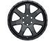 Level 8 Wheels Slam Matte Black 6-Lug Wheel; 17x8.5; -24mm Offset (24-25 Ranger)