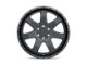 Level 8 Wheels Slam Matte Black 6-Lug Wheel; 17x8.5; 12mm Offset (91-96 Dakota)