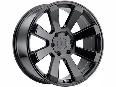 Level 8 Wheels Enforcer Gloss Black 5-Lug Wheel; 17x8.5; -6mm Offset (94-01 RAM 1500)