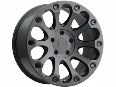 Level 8 Wheels Impact Matte Black 5-Lug Wheel; 17x8.5; -6mm Offset (94-01 RAM 1500)