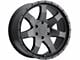 Level 8 Wheels Slam Matte Black 5-Lug Wheel; 17x8.5; -6mm Offset (94-01 RAM 1500)