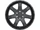 Level 8 Wheels Slam Matte Black 5-Lug Wheel; 17x8.5; -6mm Offset (94-01 RAM 1500)