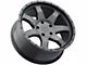 Level 8 Wheels Slam Matte Black 5-Lug Wheel; 17x8.5; -6mm Offset (94-01 RAM 1500)