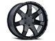 Level 8 Wheels Slam Matte Black 6-Lug Wheel; 17x8.5; -24mm Offset (99-06 Silverado 1500)