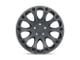 Level 8 Wheels Impact Matte Black 5-Lug Wheel; 17x8.5; -24mm Offset (87-90 Dakota)