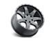 Level 8 Wheels Slam Matte Black 6-Lug Wheel; 17x8.5; 12mm Offset (97-04 Dakota)