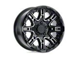 Level 8 Wheels Slingshot Gloss Black with Machined Face 6-Lug Wheel; 20x11.5; -44mm Offset (21-24 F-150)