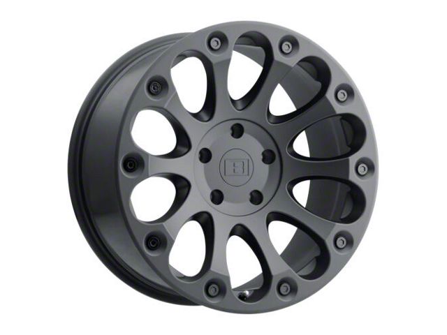Level 8 Wheels Impact Matte Black 5-Lug Wheel; 17x8.5; -6mm Offset (02-08 RAM 1500, Excluding Mega Cab)
