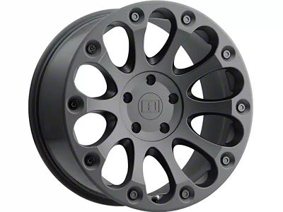 Level 8 Wheels Impact Matte Black 6-Lug Wheel; 18x9; 9mm Offset (19-24 Sierra 1500)
