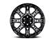 Level 8 Wheels Slingshot Gloss Black Machined 8-Lug Wheel; 20x9; 0mm Offset (07-10 Sierra 2500 HD)