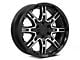 Level 8 Wheels Slingshot Gloss Black Machined 6-Lug Wheel; 20x9; -10mm Offset (19-24 Silverado 1500)