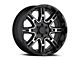Level 8 Wheels Slingshot Gloss Black Machined 6-Lug Wheel; 17x8.5; 10mm Offset (15-20 Tahoe)