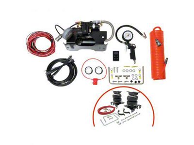 Leveling Solutions Rear Suspension Air Bag Kit with Wireless Compressor (07-10 Silverado 2500 HD)