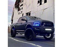 Lighting Trendz Flow Series Outline Headlight Halo Kit with Projector Halos and Bluetooth Controller (13-18 RAM 1500 w/ Factory Projector Headlights)