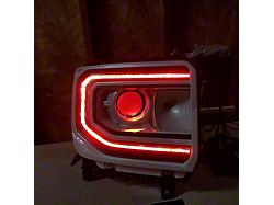 Lighting Trendz RGBW Headlight DRL Boards with Projector Halos and Bluetooth Controller (16-18 Sierra 1500)