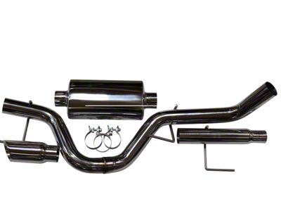 Livernois Motorsports Single Exhaust System with Polished Tip; Side Exit (15-20 5.0L F-150)