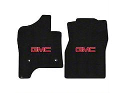 Lloyd Ultimat Front Floor Mats with Red GMC Logo; Black (14-18 Sierra 1500 Double Cab, Crew Cab)