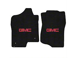 Lloyd Ultimat Front Floor Mats with Red GMC Logo; Black (07-14 Sierra 2500 HD Extended Cab, Crew Cab)